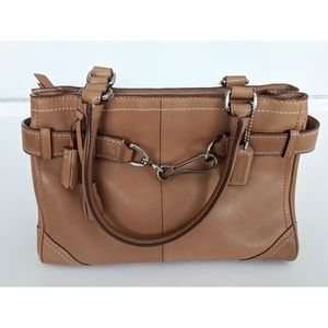 Coach Hampton Belted Medium Satchel Tote F11199